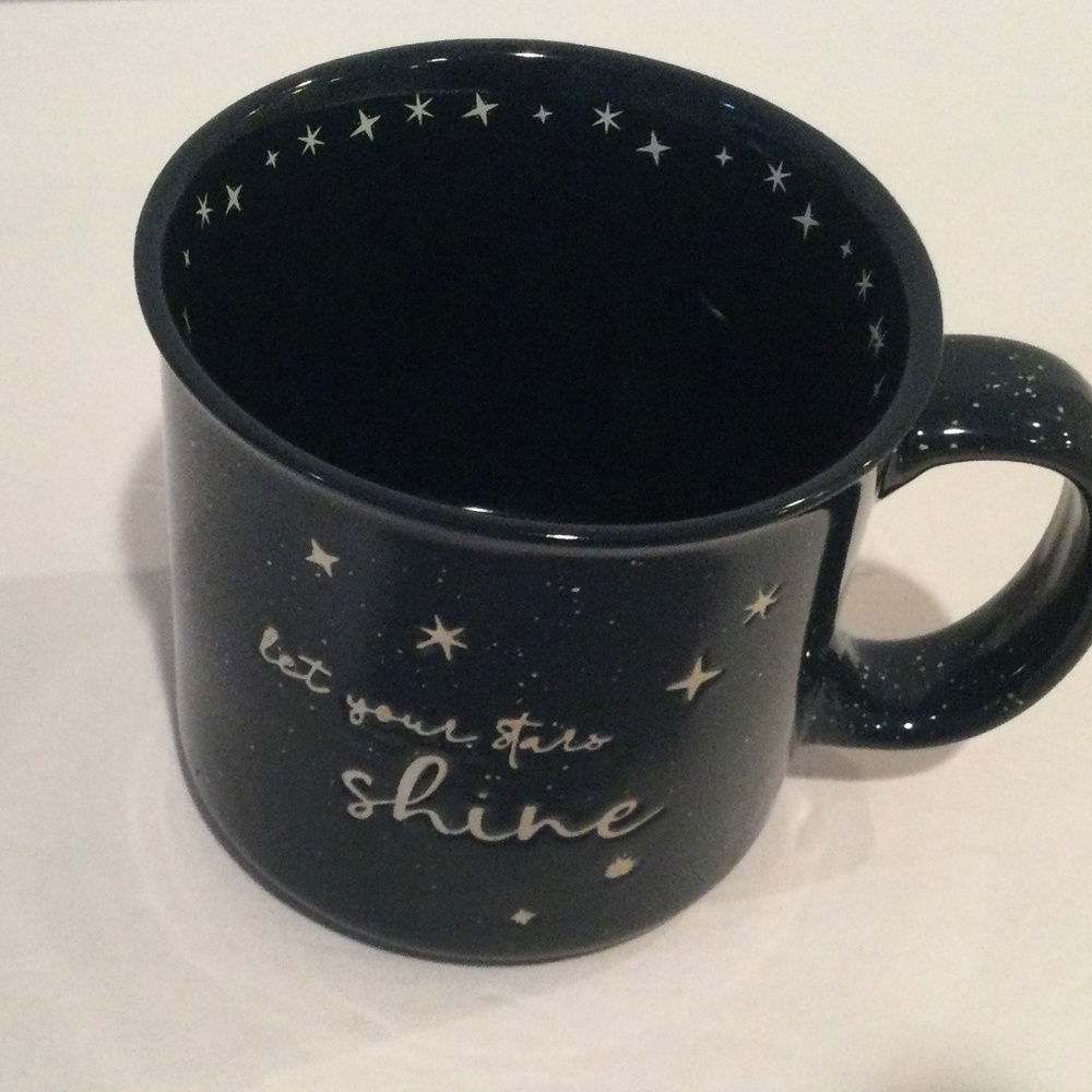 Coffee Mug Market Finds Dark Blue "LET YOUR STARS SHINE" S
